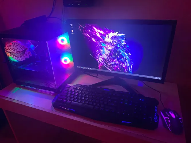 PC GAMER COMPLETO 12 GB RAM,RX 550+CONTROLE (ACEITO CARTÃO E ENTREGO)