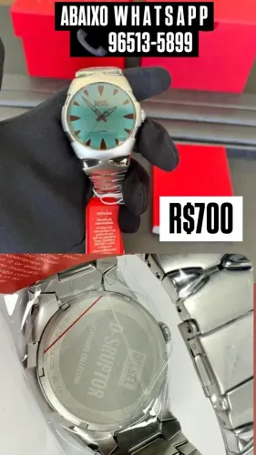 Relógio DIESEL 5 BAR  MOSTRADOR AZUL TURQUESA - ENTREGAMOS 