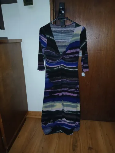 Vestido Listrado Marca Phenix - Tamanho G - Novo