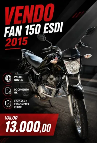 HONDA FAN 150 ESDI 2015