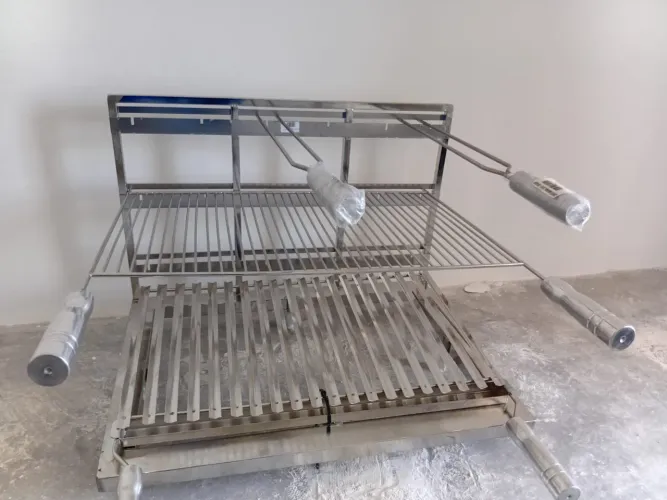 Grill inox 304 para churrasqueira