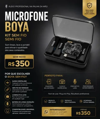 Microfone boya link
