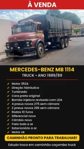 Mercedes Benz MB 1114 truck