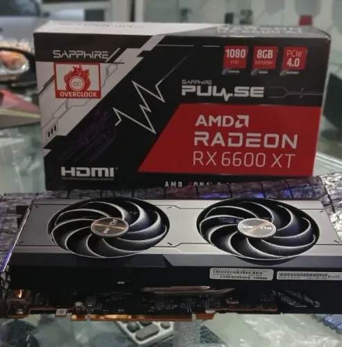 Placa de Video RX 6600 XT Sapphire Pulse 8 Gb na Caixa / Garantia