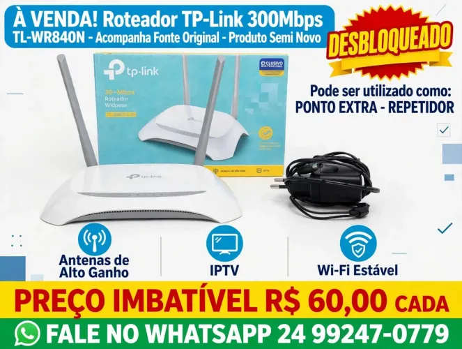 Roteador TP-Link Desbloqueado