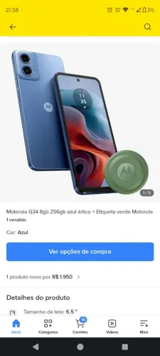Vendo telefone Motorola