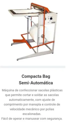 Vendo máquina de fazer saco plástico