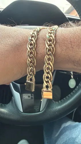 Pulseira de ouro 18k 20cm 12g