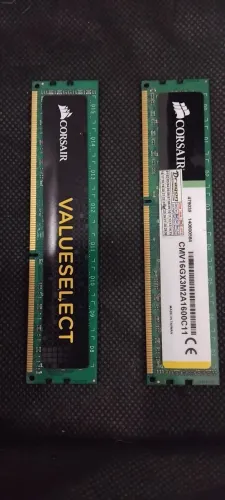Memória RAM 2 pentes corsair valueselect DDR3 8GB Total 16GB