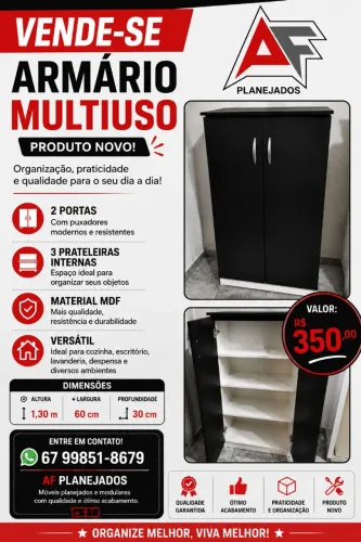 Vendo Multi Branco e preto em MDF