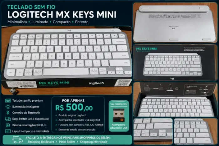 Logitech MX Keys Mini Original - Completo