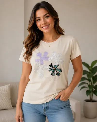 T-shirt laranja nova ( malha fria) Nova com etiqueta
