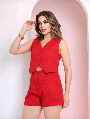 Conjunto colete e short 