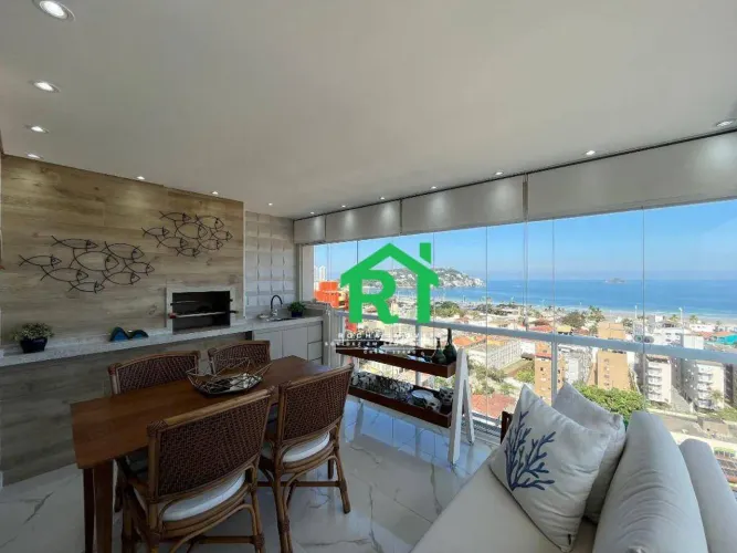 Apartamento Vista ao Mar 2 dormitórios (1 suíte), 2 vagas, lazer, Enseada, Guarujá/SP