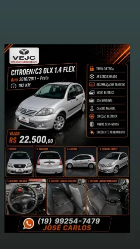 Citroen C3 GLX 1.4/ GLX Sonora 1.4 Flex 8V 5P 2011