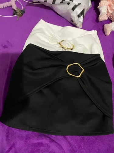 Roupas novas, nunca usadas, short saia/saia short, conjuntinho branco