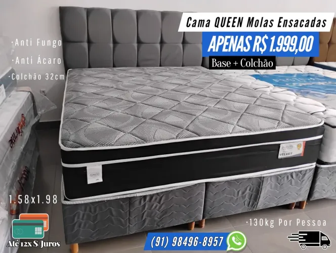 CAMA QUEEN OFERTA MOLAS ENSACADAS 
