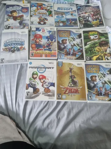 Lote de jogos nintendo wii