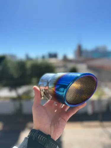 Ponteira de Escapamento - Estilo Titânio