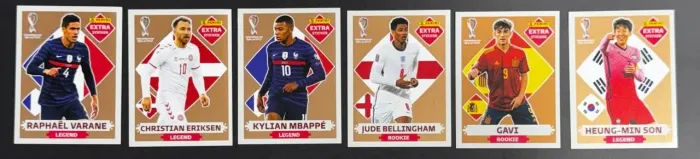Figurinhas legends da copa do mundo do quatar 2022