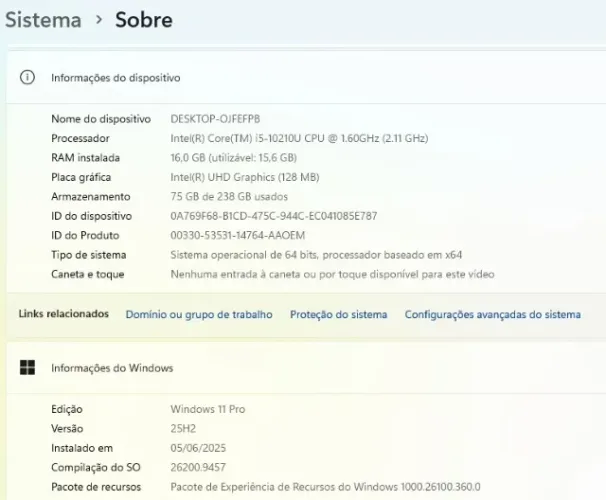 Dell Latitude 5410 Recondicionado i5 10ª 16GB SSD 256GB + Fonte Dell