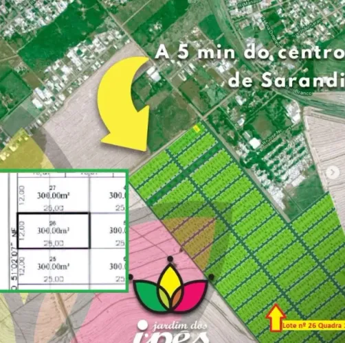 TERRENO 300m2 JARDIM DOS IPÊS