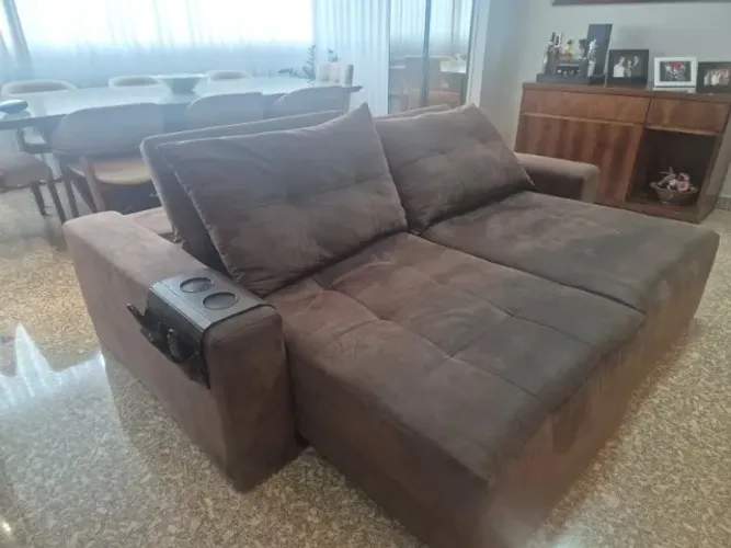 Sofá retrátil 3 lugares