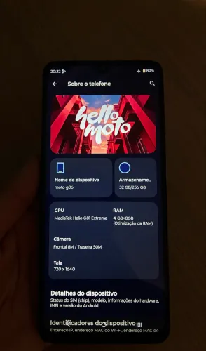 Moto G06 Novo+Garantia