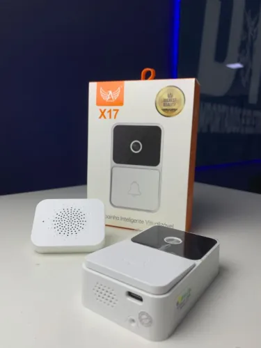 Campainha Inteligente X17 com Câmera e Receptor Interno