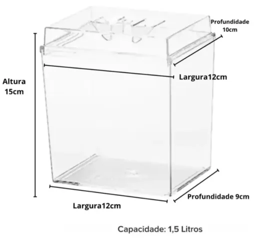 18 potes de acrílico