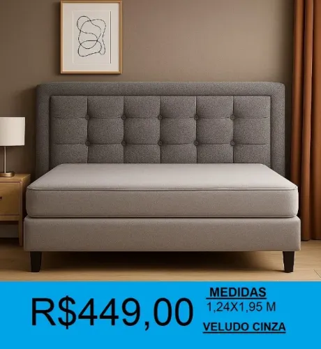 Cabeceira king estofada parcelamos sem juros