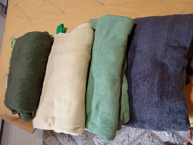 4 mantas lençol casal