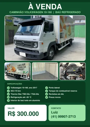 VOLKS 10-160 - BAU REFRIGERADO -20º