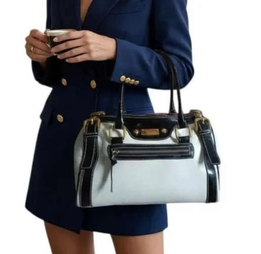 Bolsa baú corello original off white