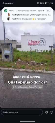 Vendo terreno em área comercial em grande expansão,,,
