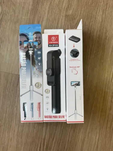 Bastão selfie controle remoto