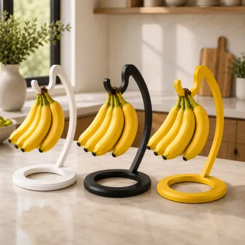 Suporte para Cacho de Banana Decorativo Base Estavel Design Moderno Cozinha Organizada