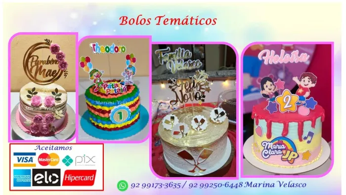 Bolos Decorados doces