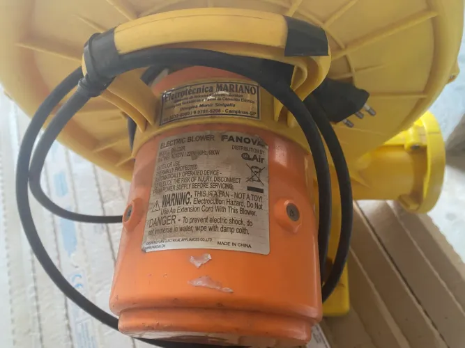 Motor soprador para brinquedos infláveis