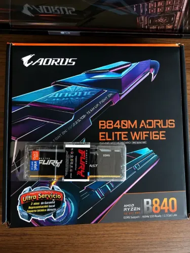 Kit Upgrade AM5/AMD B840M AORUS ELITE + Memória RAM DDR5