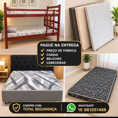 ?PAGUE NA ENTREGA/CAMAS BOX CONJUGADA COM COLCHÃO COM OU SEM CABECEIRA /BELICHES ?
