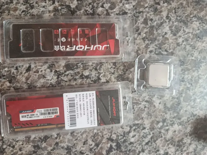 Kit de Memória ram DDR3 e processador Intel i5 2500k por 300reais