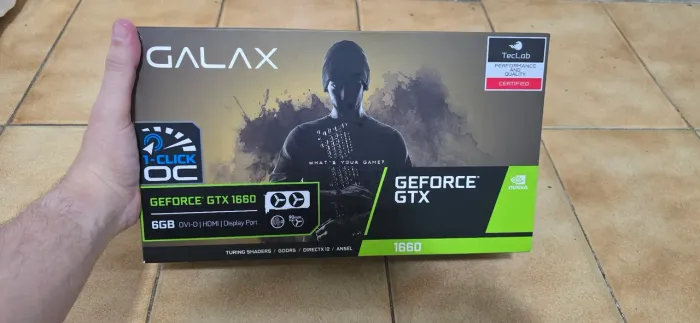 Placa de Vídeo GTX Galax 1660 6GB