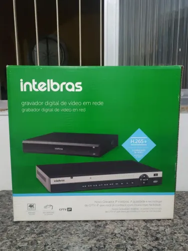 NVR profissional Intelbrás 4K.