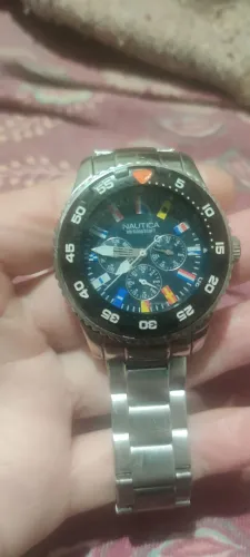 Nautica bandeira funcionando normalmente todo em aço inox quartz 