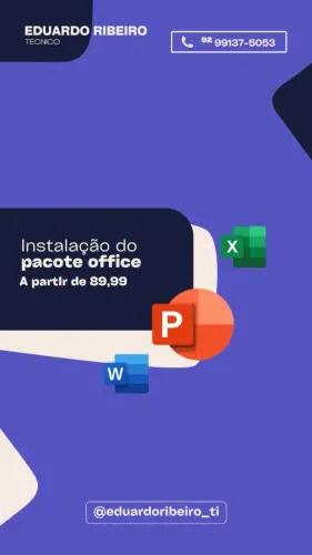Notebook ou computador com Office 