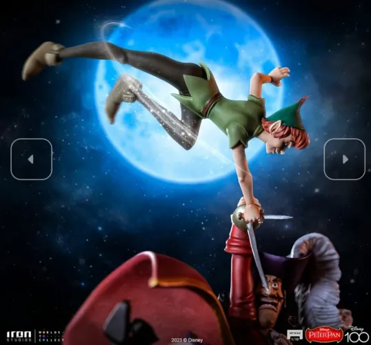 Peter Pan vs Capitão Gancho Iron Studios