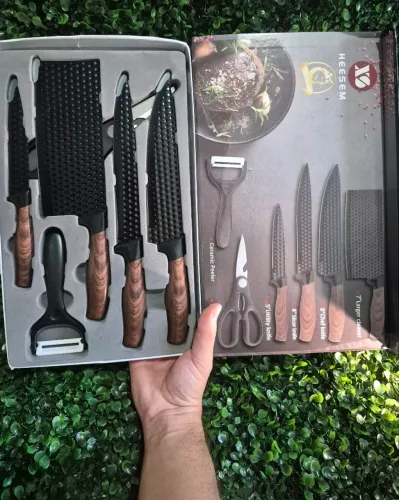 Jogo de Facas Inox Antiaderente 6 Peças 