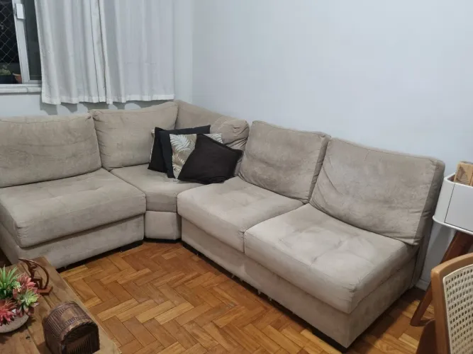 Sofá Modular Fino Slim 2,30m - Perfeito Estado (Reclinavel, Módulos e Almofadas Soltas)