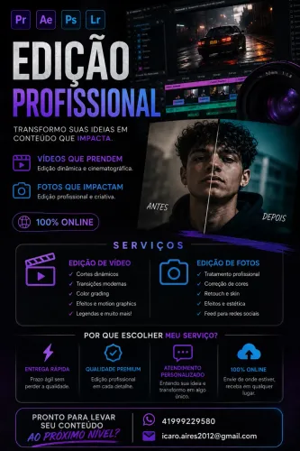 ? Edição Profissional de Vídeos e Fotos | Transforme Seu Conteúdo